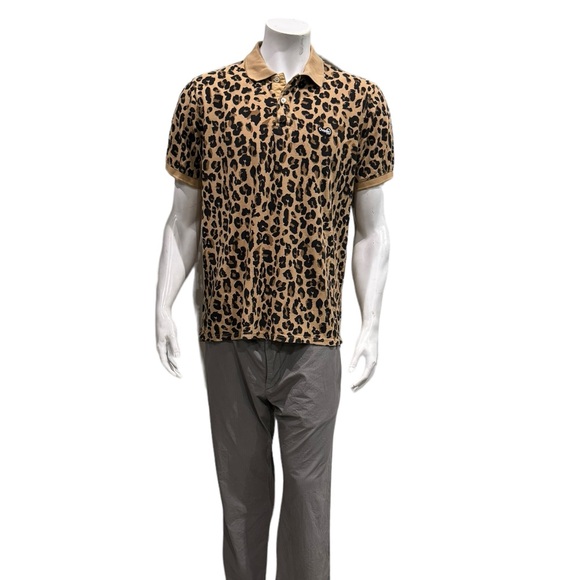 Ovadia Sons Mens Animal Print Polo Shirt